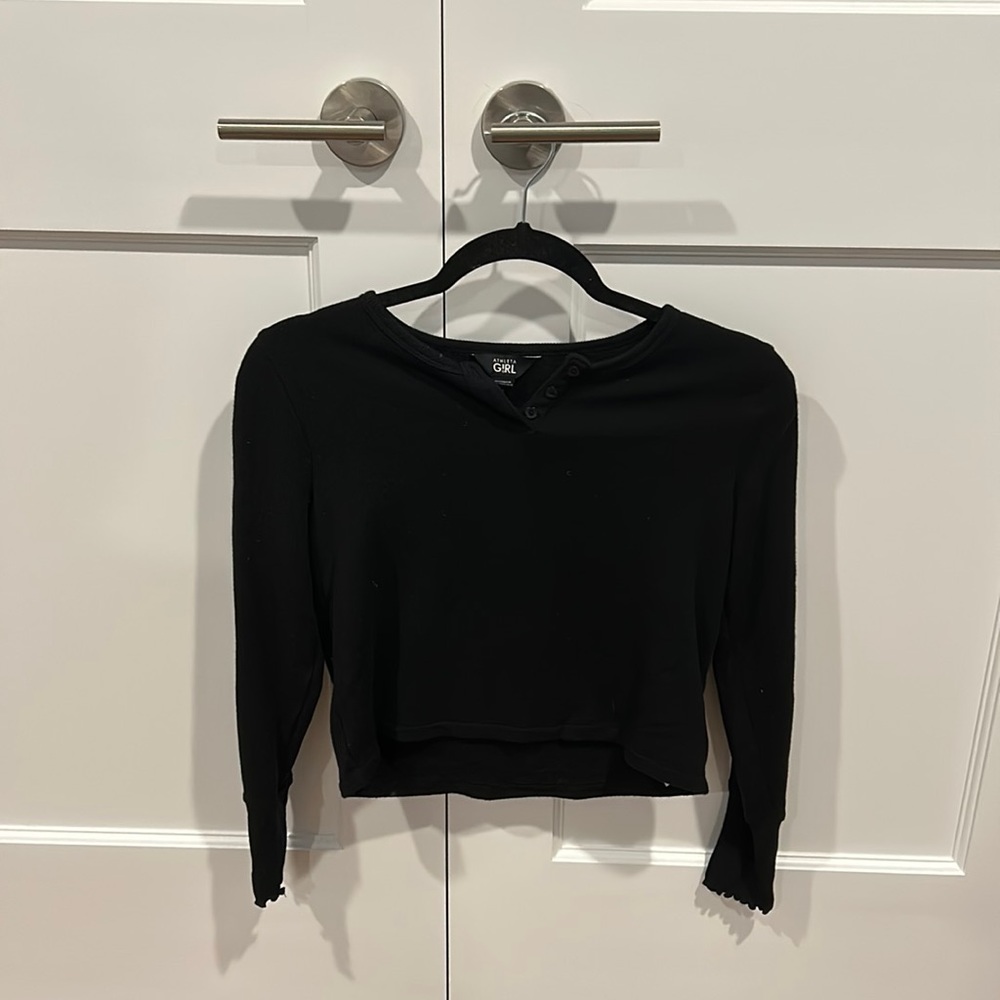 Athleta Girl Kickin’ It Top, Color: Black